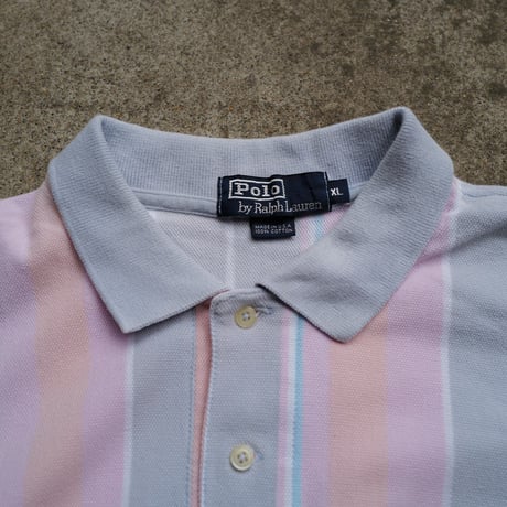 ［XL］POLO SHIRT_MADE IN USA_80-90s vintage_no.13