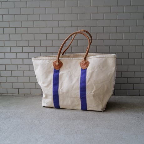 L.L.Bean_TOTE BAG_ leather handle model_ 1980s vintage