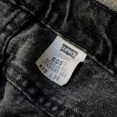 ［W38 L30］Levi's 501_Sulfur Black_no.7