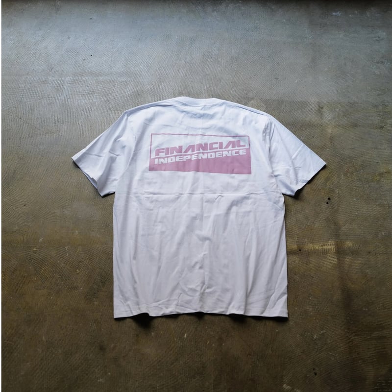 トップス anytee classics Financial Independent anytee classics] Financial Independent Tee_Gra