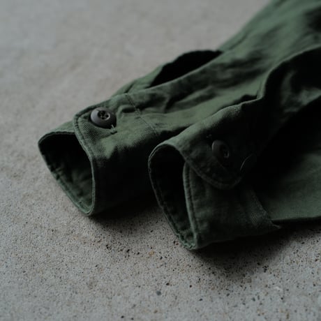 ［16 ( 1/2) / XL fit］U.S.NAVY Olive Green Shirts_Cotton100_deadstock_no.38