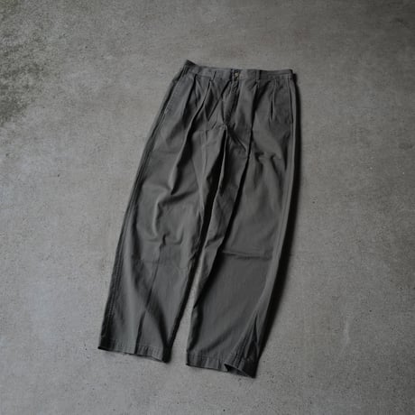 ［W34 L30］VINTAGE POLO CHINO 2tuck PANTS_Military Olive_no.4