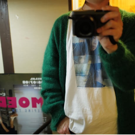 Kid Mohair Cardigan "Chiyoda Green"