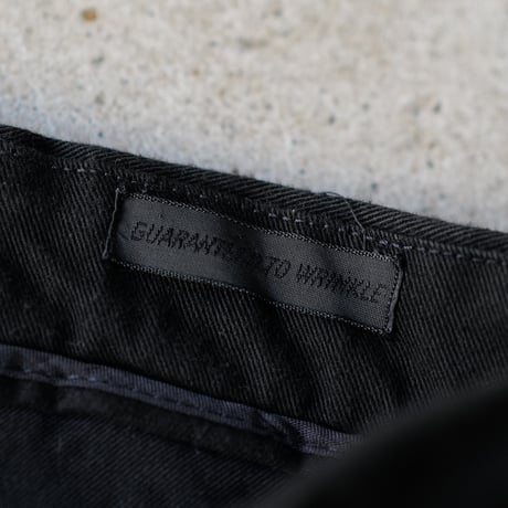 [W37 L32] Super Black_VINTAGE POLO CHINO 2tuck Pants_no.17