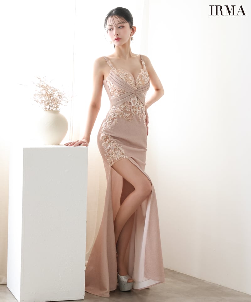 IRMA】ラメニット/刺繡/スリット入り/LongDress【51923】 | IRMA 公