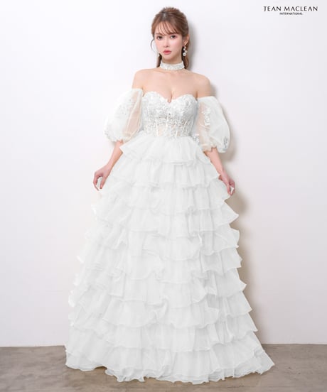 【JEAN MACLEAN】ベア/プリンセス/スリーブ付き/レース/LongDress【61178】