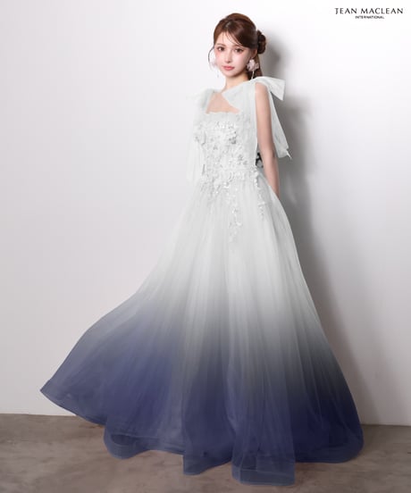 【JEAN MACLEAN】ベアトップ/モチーフレース/グラデーション/姫/Dress【61095】