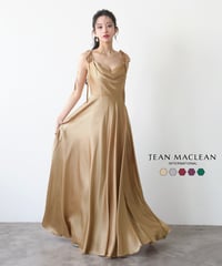 【JEAN MACLEAN】サテン/LongDress【51975-1】