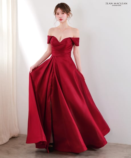 【JEAN MACLEAN】オフショル/ワンカラー/LongDress【61265】