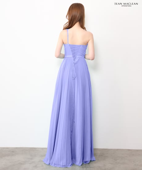 【JEAN MACLEAN】ワンショル/シフォン/プリーツ/LongDress【61201】