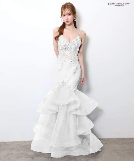 【JEAN MACLEAN】ネット/モチーフレース/マーメイド/LongDress【61176】