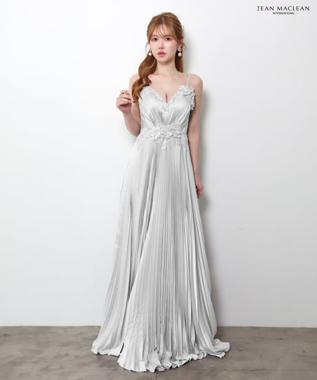【JEAN MACLEAN】サテン/プリーツスカート/LongDress【61148】