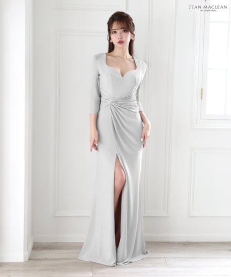 【JEAN MACLEAN】ニット/シンプル/Longスリーブ付きLongDress【51782】