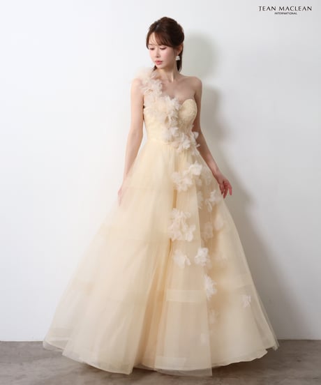 【JEAN MACLEAN】ベア/プリンセス/パフスリーブ付き/レース/LongDress【61151】