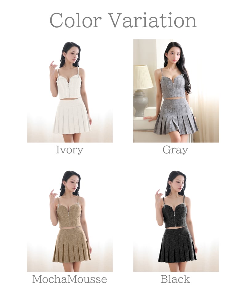 IRMA バイカラーセットアップドレス XSサイズあり【IRMA/イルマ】バイカラー/ バストカットアウト