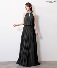 【JEAN MACLEAN】シフォンプリーツ/ホルター/LongDress【61091】