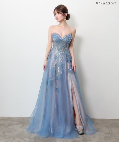 【JEAN MACLEAN】ベア/プリンセス/パフスリーブ付き/レース/LongDress【61150】