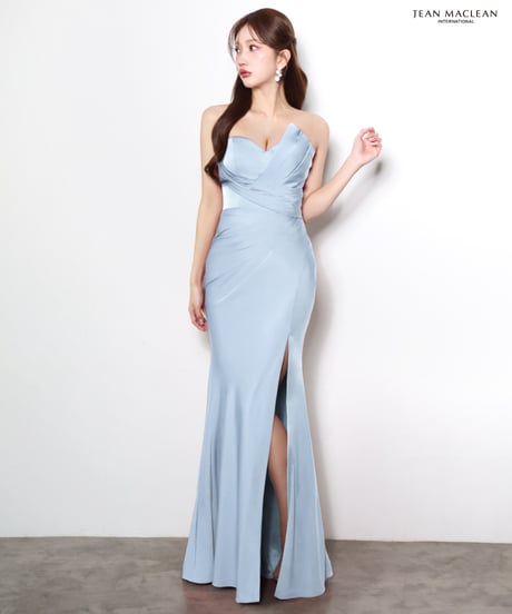 【JEAN MACLEAN】ベアトップ/サテン/LongDress【61172】