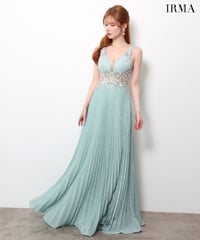 【IRMA】ラメ/プリーツ/刺繍/シアー/LongDress【61169】