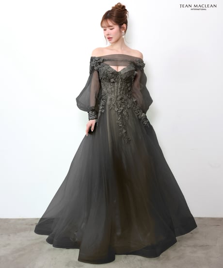 【JEAN MACLEAN】ベア/プリンセス/スリーブ付き/レース/LongDress【61177】