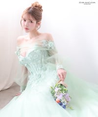 【JEAN MACLEAN】ベア/プリンセス/スリーブ付き/レース/LongDress【61177】