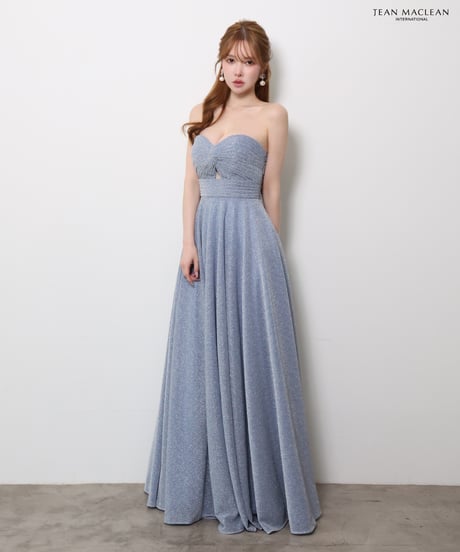 【JEAN MACLEAN】ラメ/ベアトップ/LongDress【61145】