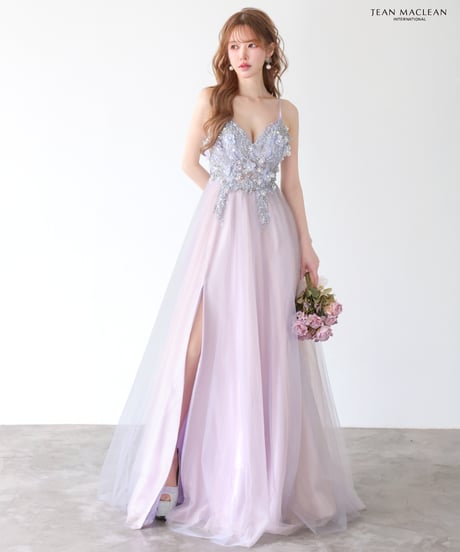 【JEAN MACLEAN】3Dフラワーレース/ネット/LongDress【61203】