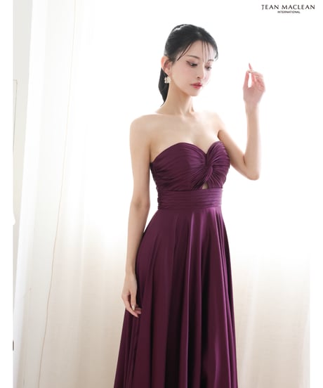 【IRMA】サテン/ベア/LongDress【51929-3】