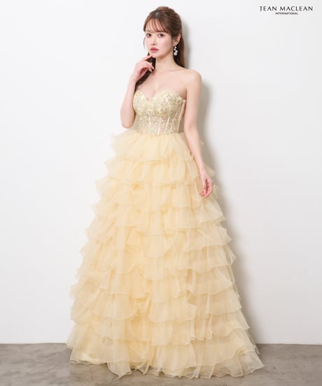 【JEAN MACLEAN】ベア/プリンセス/スリーブ付き/レース/LongDress【61178】