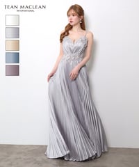 【JEAN MACLEAN】サテン/プリーツスカート/LongDress【61148】