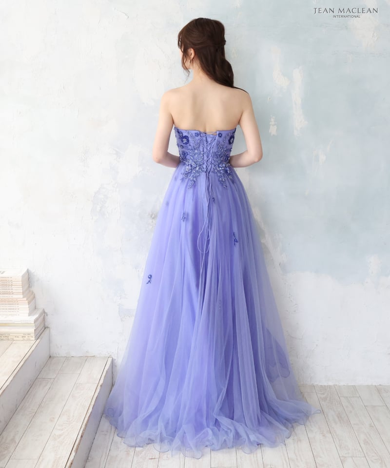 JEAN MACLEAN】フラワーレース/ベア/ハイ&ロー/Dress【41688 JEAN MACLEAN】フラワーレース/ベア/ハイ&ロー/Dress【41688