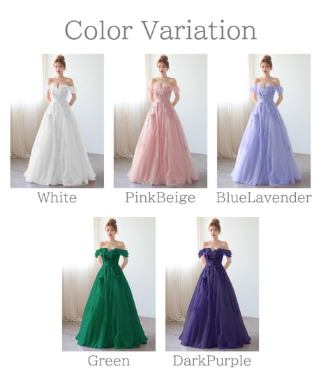 【JEAN MACLEAN】ネット/オフショル/プリンセス/LongDress【61206】