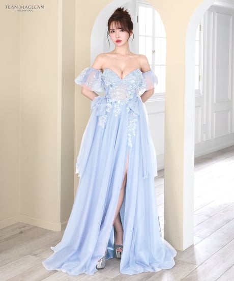 【JEAN MACLEAN】ネット/姫/パフスリーブ付き/LongDress【51786】