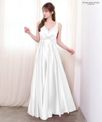 【JEAN MACLEAN】サテン/フレア/LongDress【61319】