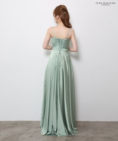 【JEAN MACLEAN】サテン/スリット入り/LongDress【61146】