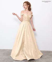 【JEAN MACLEAN】オフショル/ブライトタフタ/プリンセス/LongDress【61321】