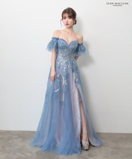 【JEAN MACLEAN】ベア/プリンセス/パフスリーブ付き/レース/LongDress【61150】
