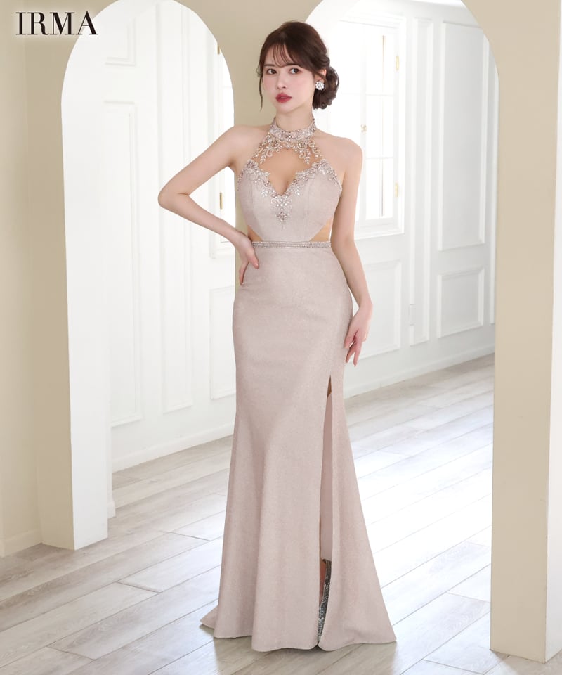 IRMA】ホルター/ラメニット/刺繡/LongDress【41742】 | IRMA IRMA】ホルター/ラメニット/刺繡/LongDress【41742】 | IRMA