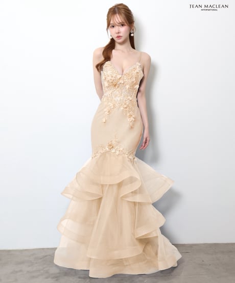 【JEAN MACLEAN】ネット/モチーフレース/マーメイド/LongDress【61176】