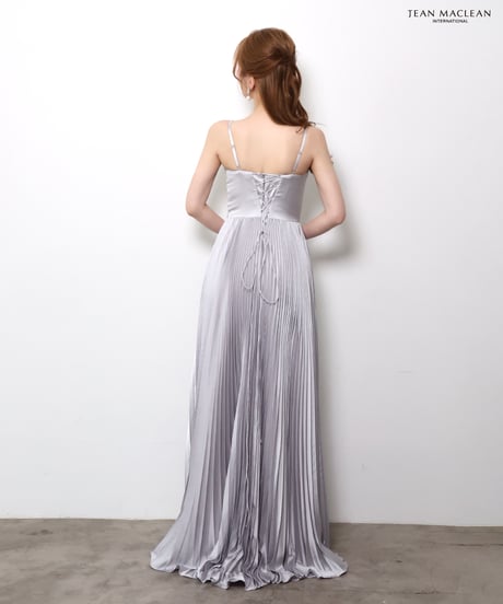 【JEAN MACLEAN】サテン/プリーツスカート/LongDress【61148】
