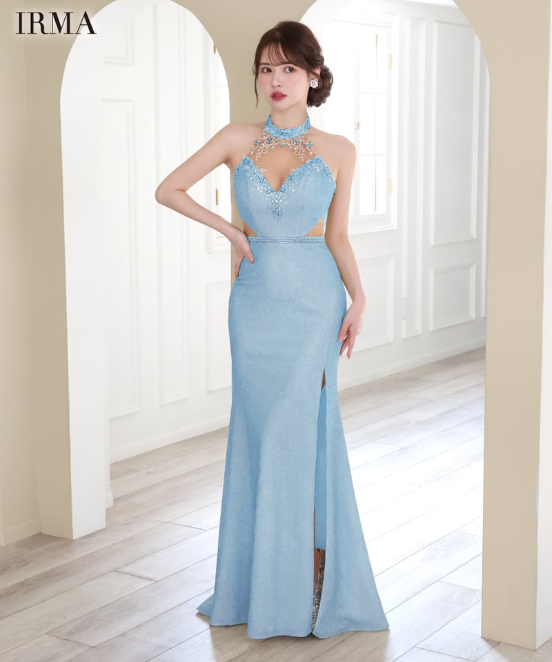 IRMA】ホルター/ラメニット/刺繡/LongDress【41742】 | IRMA IRMA】ホルター/ラメニット/刺繡/LongDress【41742】 | IRMA