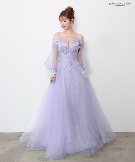 【JEAN MACLEAN】ベア/プリンセス/スリーブ付き/レース/LongDress【61177】