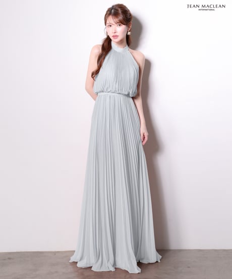 【JEAN MACLEAN】シフォンプリーツ/ホルター/LongDress【61175】