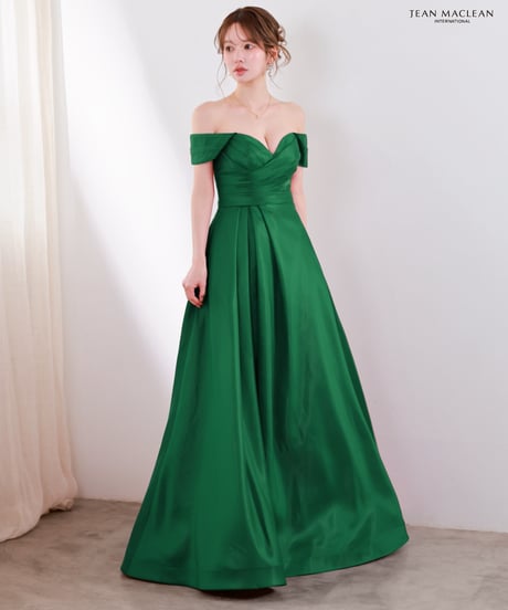 【JEAN MACLEAN】オフショル/ワンカラー/LongDress【61265】