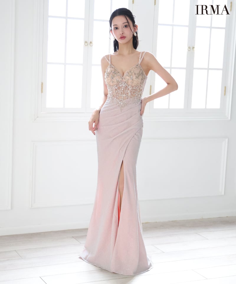 IRMA】ラメニット/刺繡/シアー/LongDress【51857】 | IRMA 公式