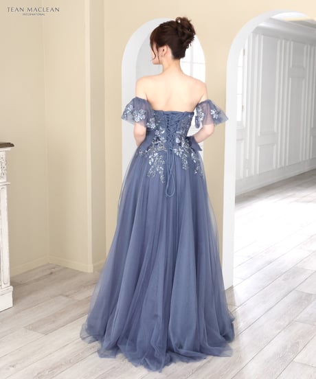 【JEAN MACLEAN】ネット/姫/パフスリーブ付き/LongDress【51786-1】