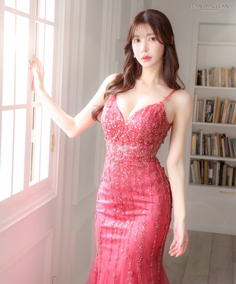 JEAN MACLEAN】ネット/ビーズ刺繡/マーメイド/LongDress【41689 JEAN MACLEAN】ネット/ビーズ刺繡/マーメイド/LongDress【41689