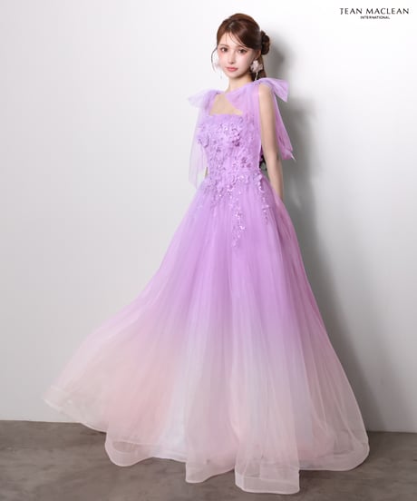 【JEAN MACLEAN】ベアトップ/モチーフレース/グラデーション/姫/Dress【61095】