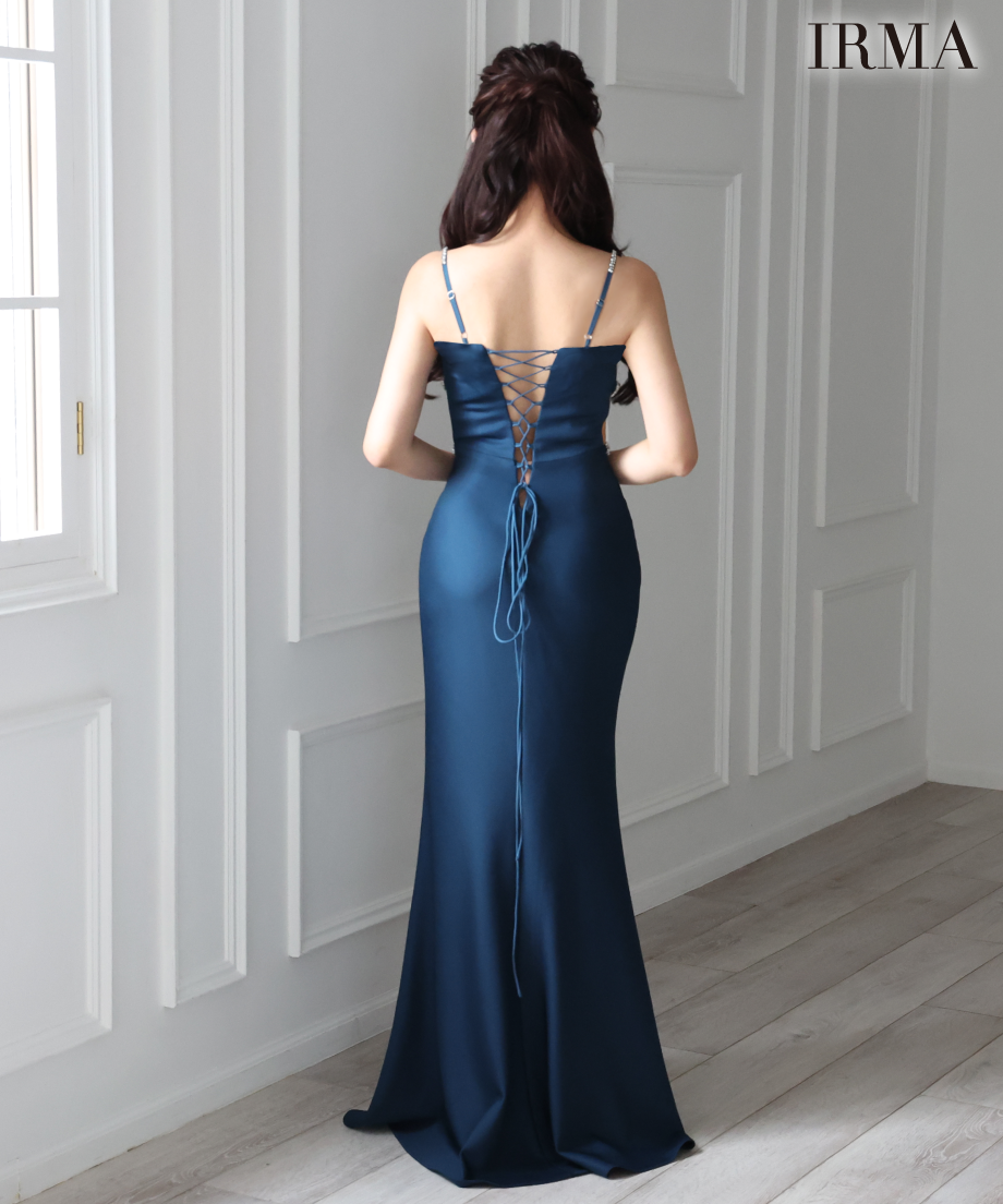 IRMA】ワンカラー/刺繡/カットアウト/スリット入り【41700