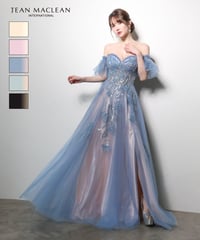 【JEAN MACLEAN】ベア/プリンセス/パフスリーブ付き/レース/LongDress【61150】